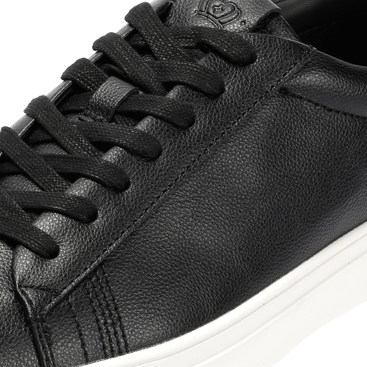Antique Rogue Gibbs Leather Men's Black Trainers