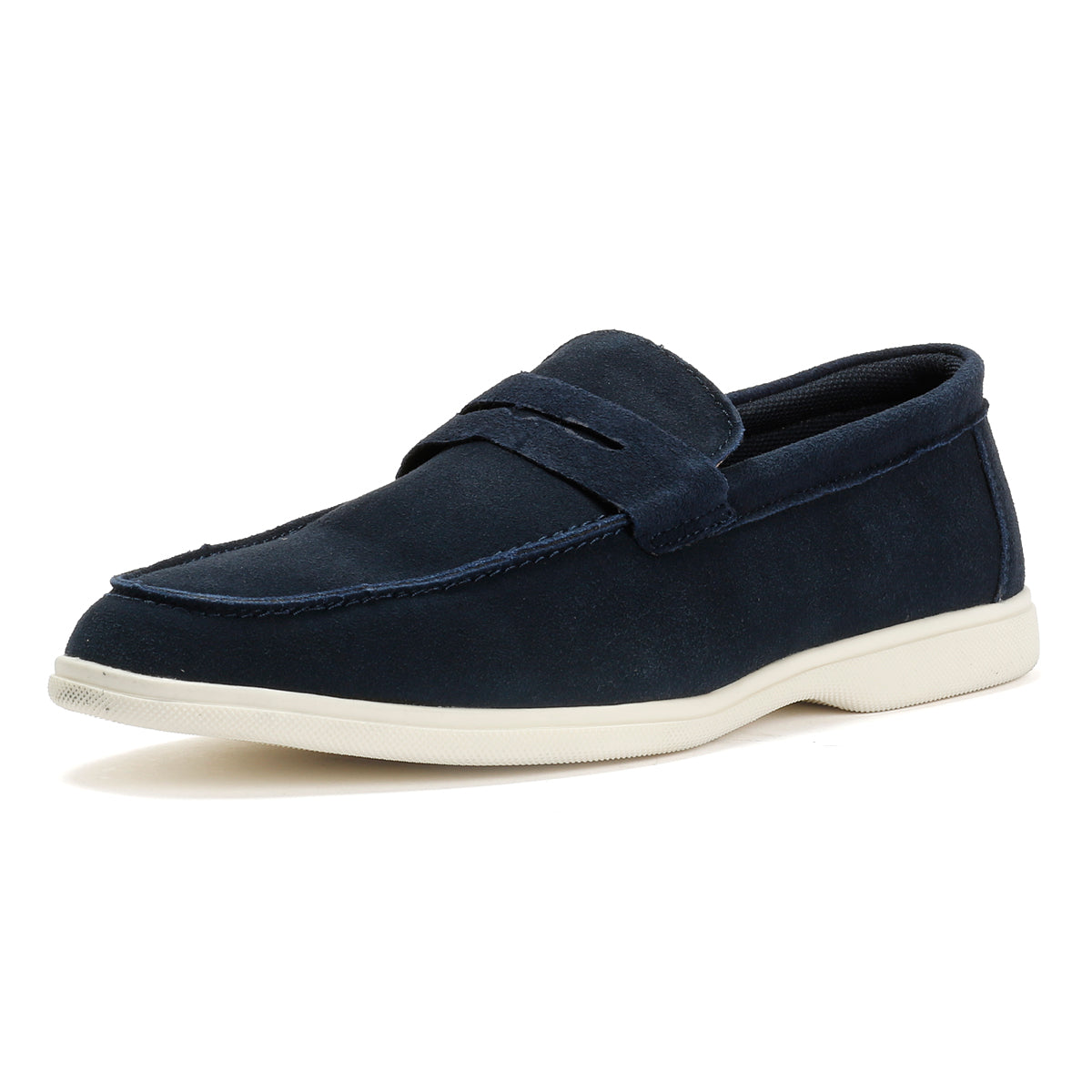 Antique Rogue Anton Suede Men's Navy Loafers