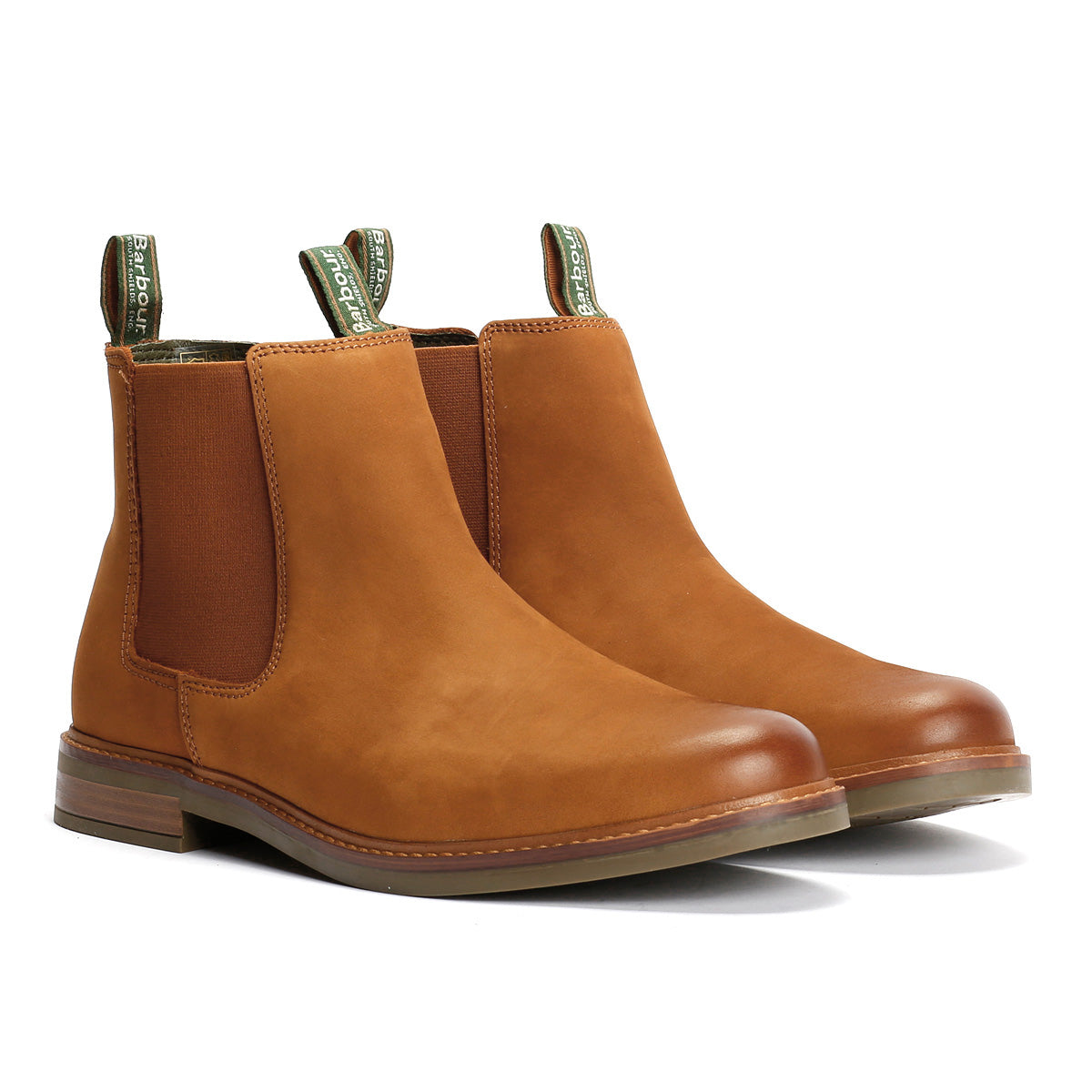Barbour Farsley Leather Men's Dark Tan Chelsea Boots
