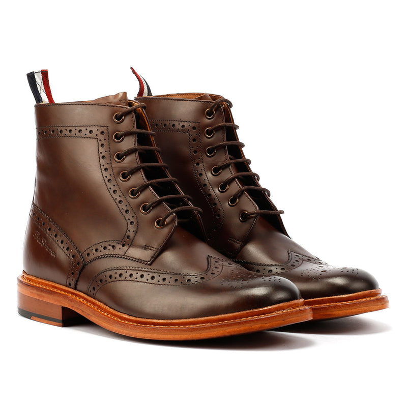 Ben Sherman Arthur Leather Men's Mocha Boots