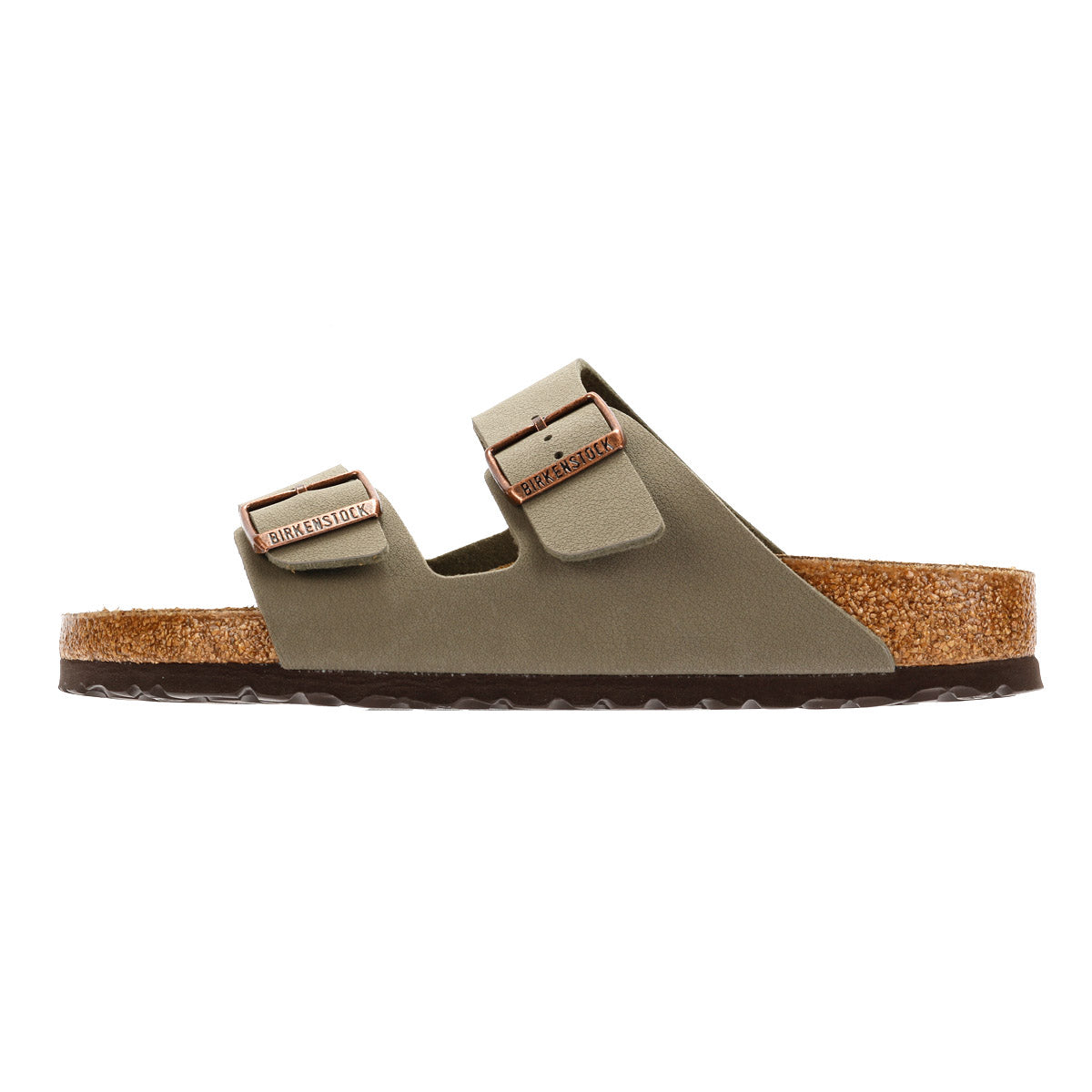 Birkenstock Arizona Birko Flor Nubuck Stone Sandals