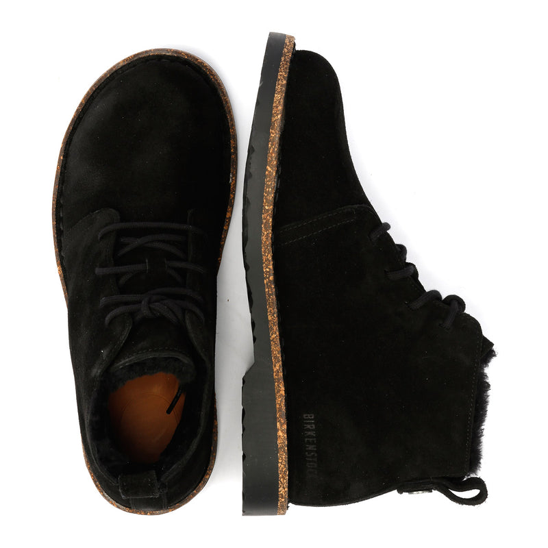 Birkenstock Uppsala Mid Shearling Suede Women's Black Boots