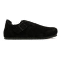 Birkenstock London Shearling Suede Black Shoes