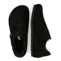 Birkenstock London Shearling Suede Black Shoes