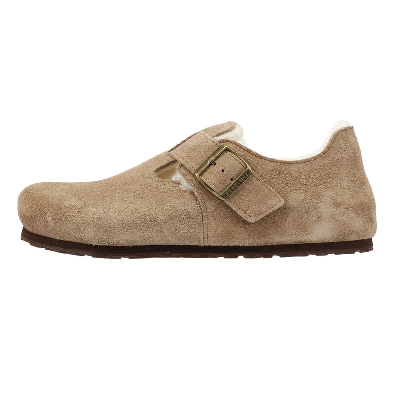 Birkenstock London Shearling Suede Taupe Shoes