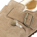 Birkenstock London Shearling Suede Taupe Shoes