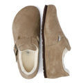 Birkenstock London Shearling Suede Taupe Shoes