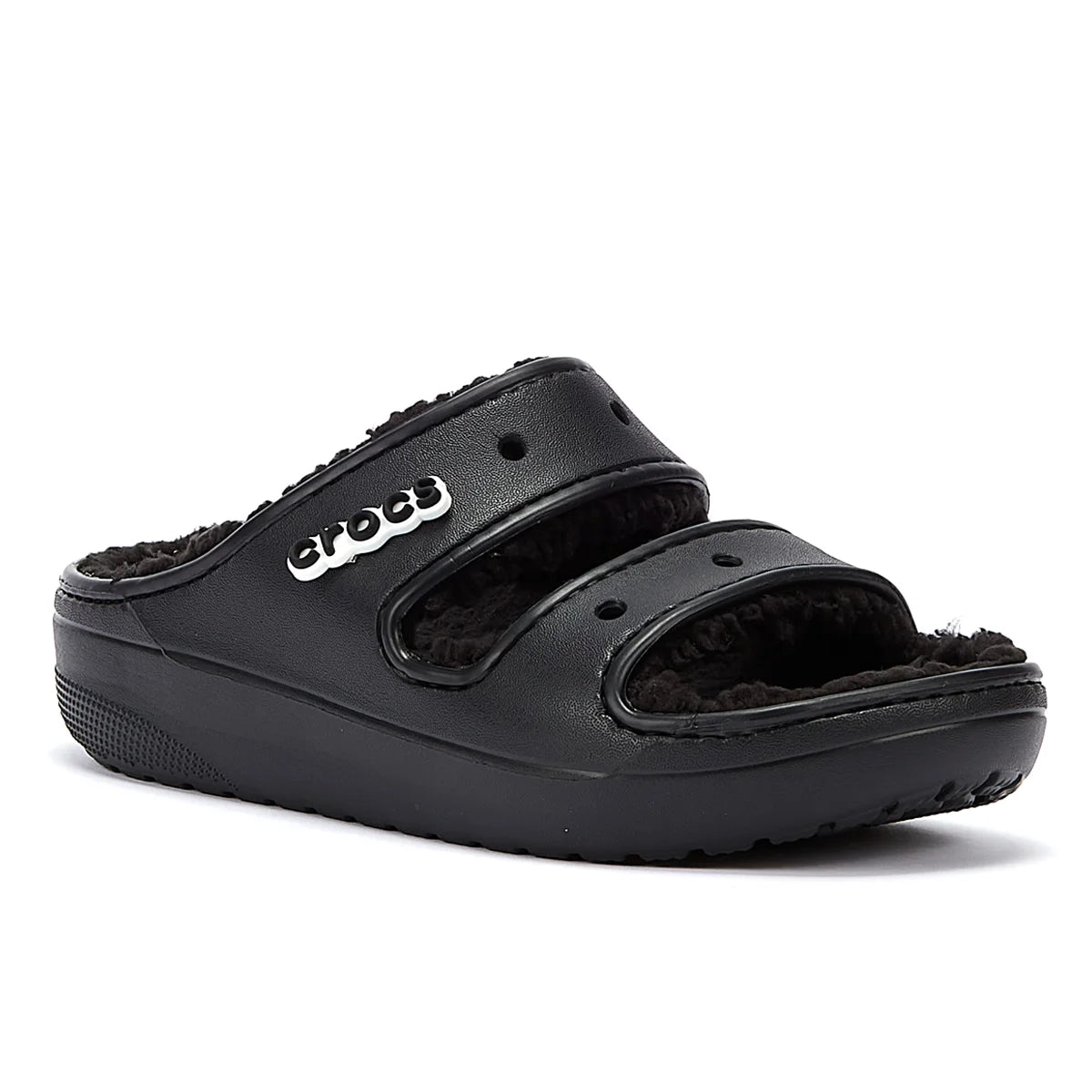 Crocs Classic Cozzzy Womens Black Sandals