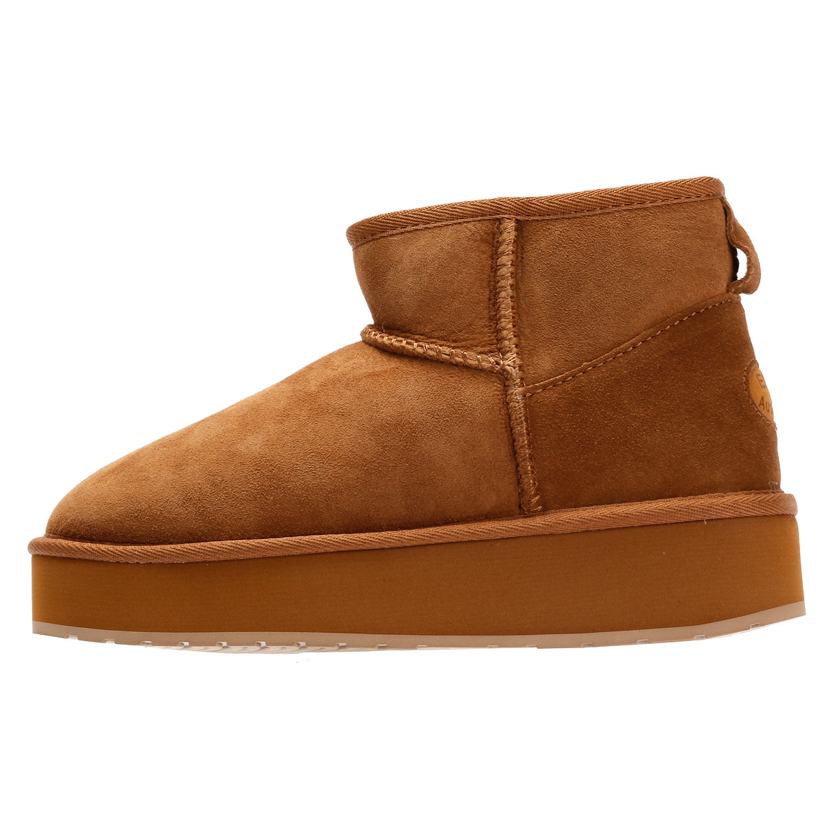 Emu Australia Stinger Micro Flatform 2.0 Sheepskin Women's Chocolate Boots