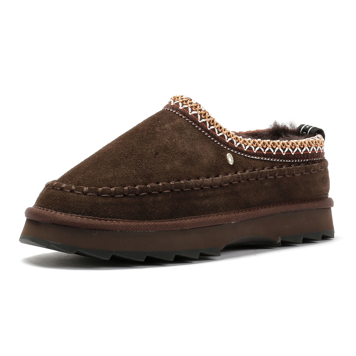 Emu Australia Sharky Adventure Scuff Suede Women's Chocolate Slippers