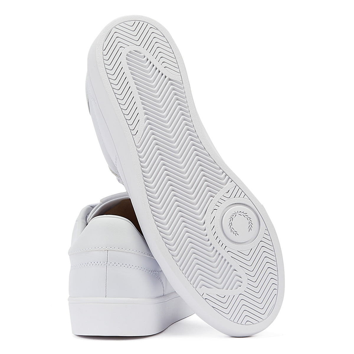 Fred Perry Spencer Leather Mens White / Silver Trainers