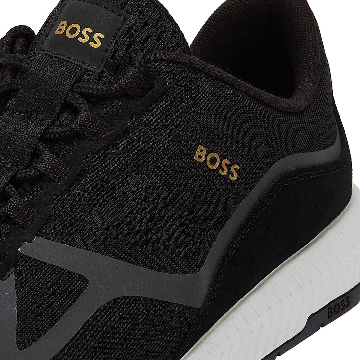Boss Titanium Runn Mens Black Trainers