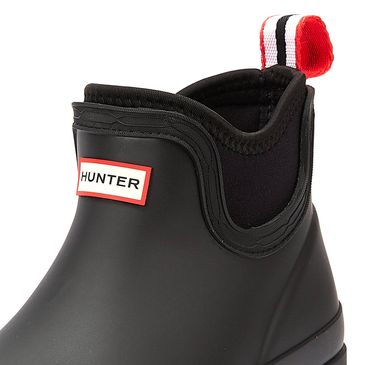 Hunter Play Chelsea Synthetic Womens Black Boots