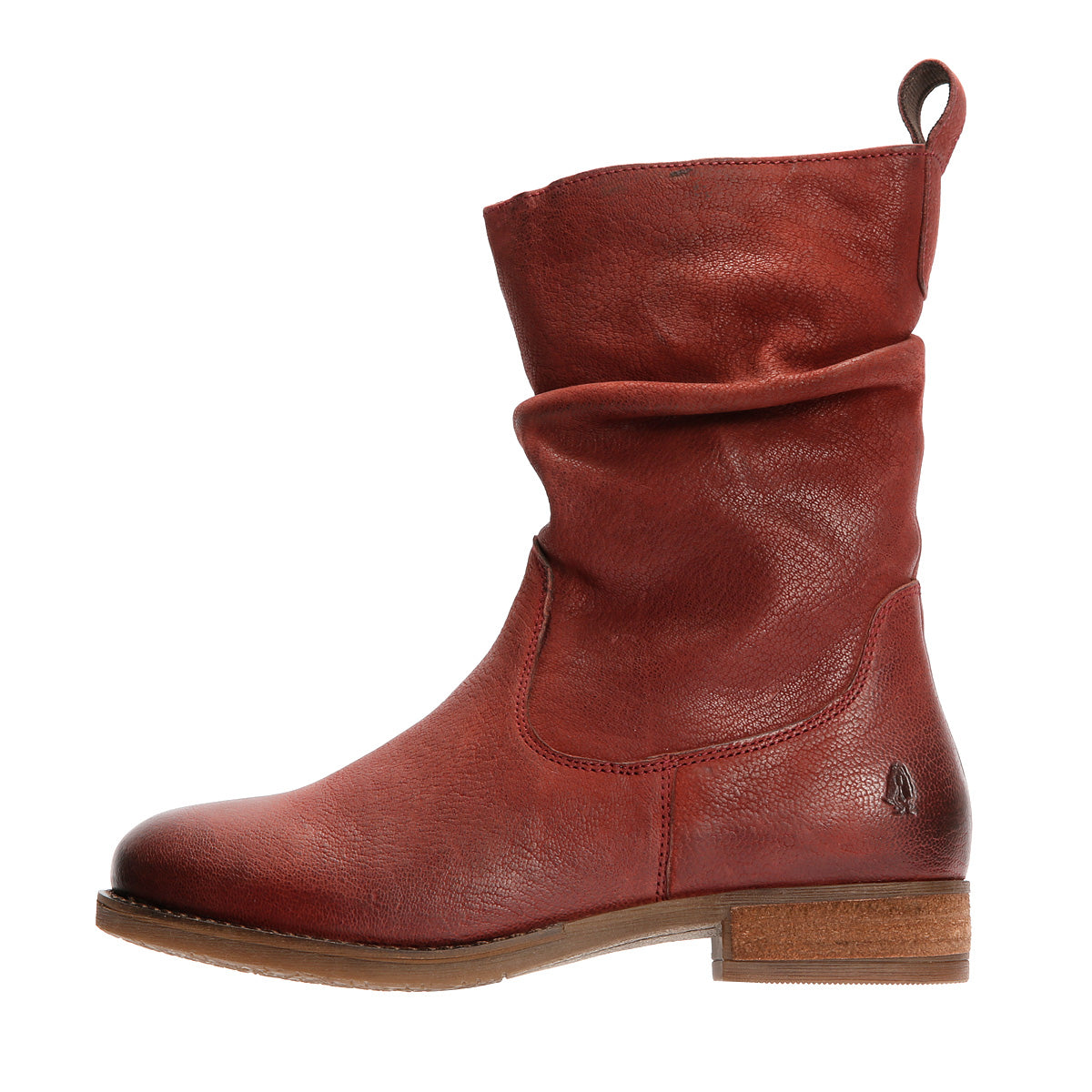 Hush Puppies Emilia Leather Women's Burgundy Winter Mid Calf Boots