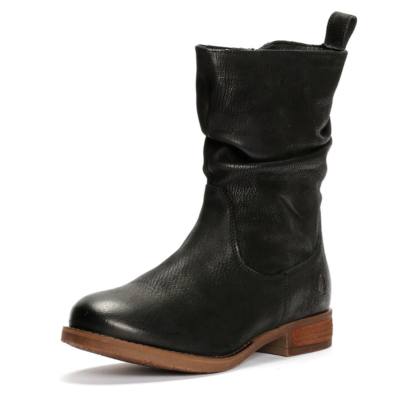 Hush Puppies Emilia Leather Women's Black Boots