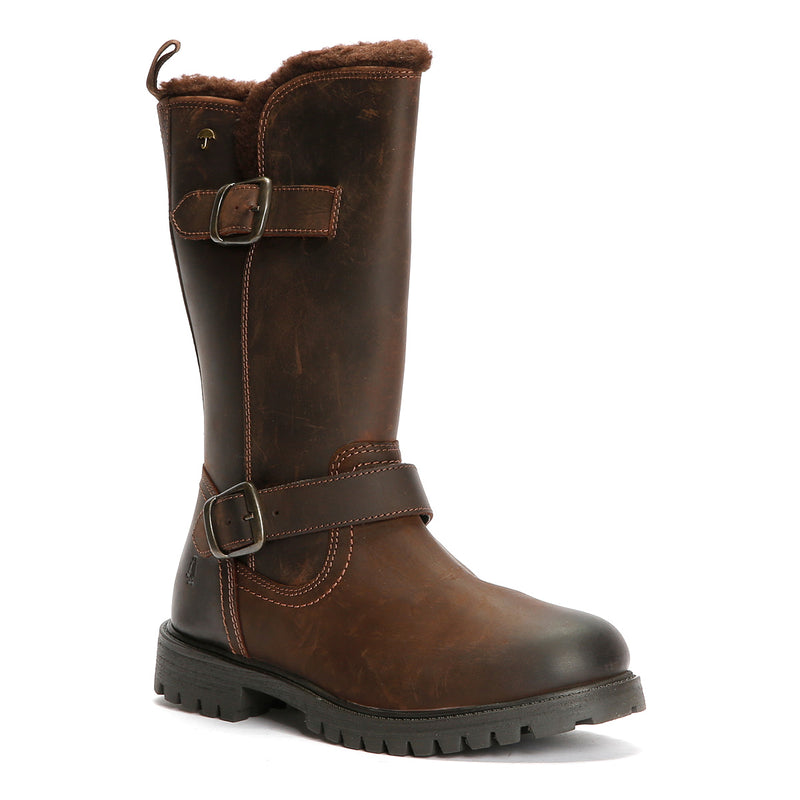 Hush Puppies Winnie Leather Women's Brown Boots