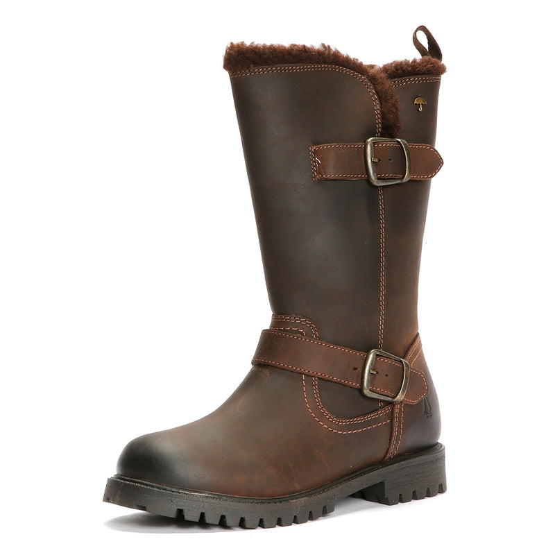 Hush Puppies Winnie Leather Women's Brown Boots