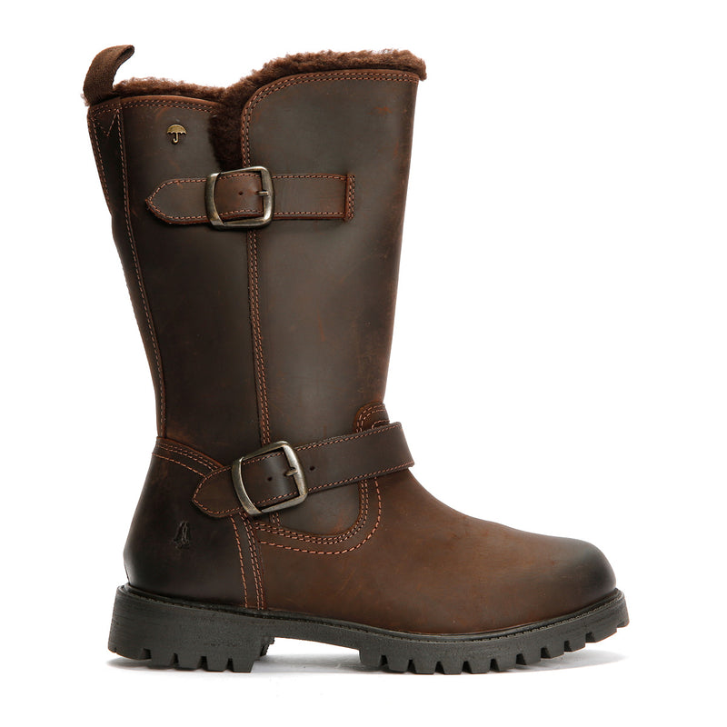 Hush Puppies Winnie Leather Women's Brown Boots