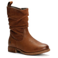 Hush Puppies Emilia Leather Women's Tan Boots