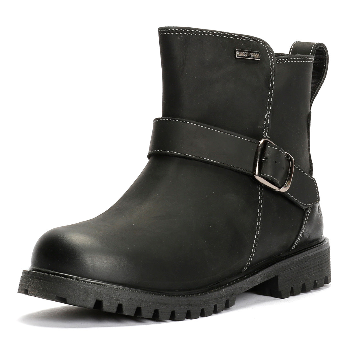 Hush Puppies Wakely Leather Women's Black Boots