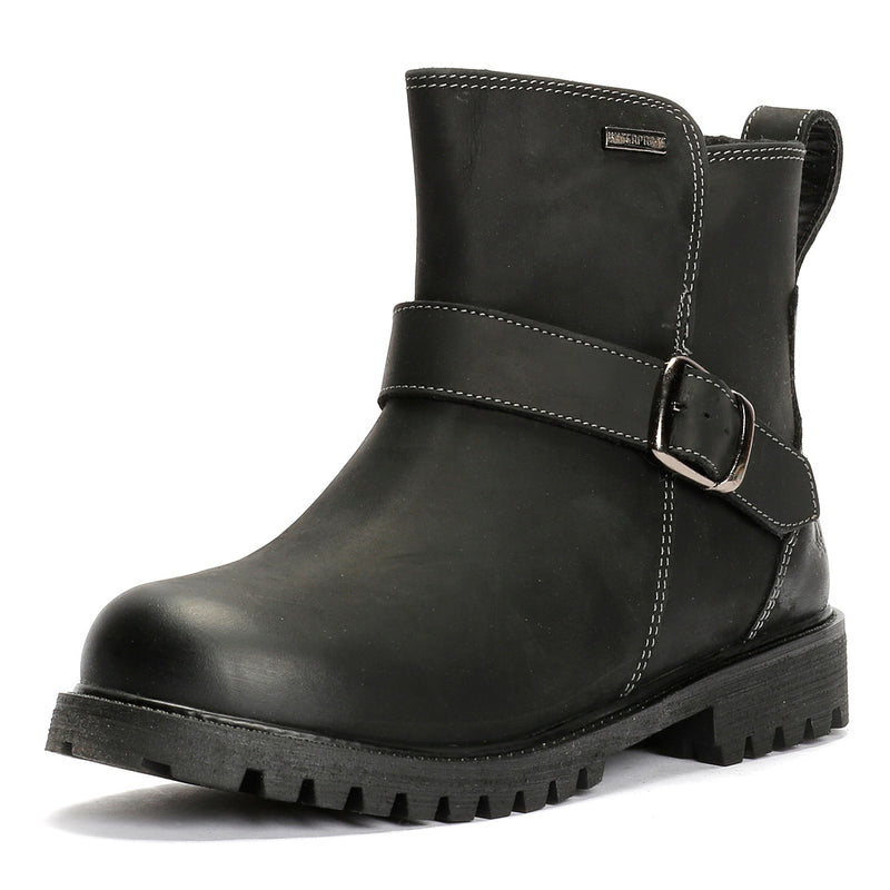 Hush Puppies Wakely Leather Women's Black Boots