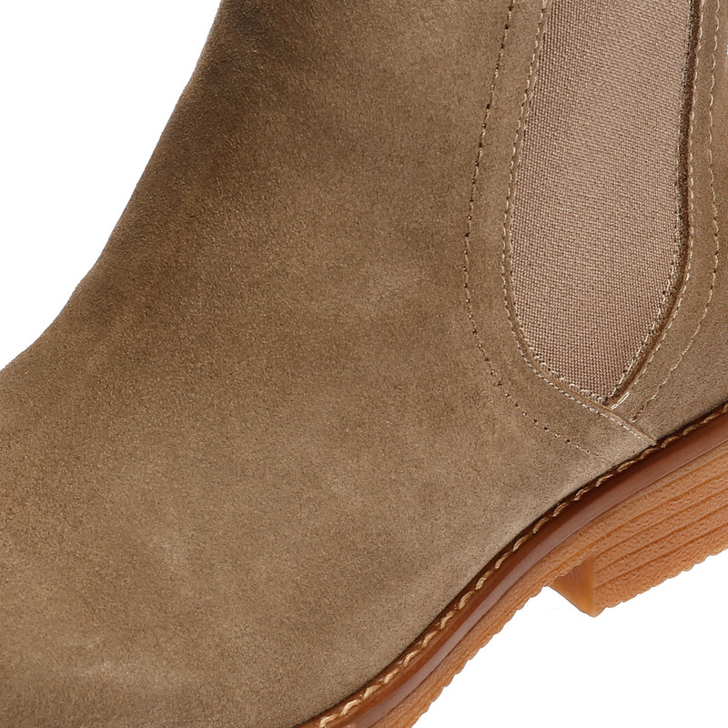 Hush Puppies Maddy Wide Suede Women's Grey Boots
