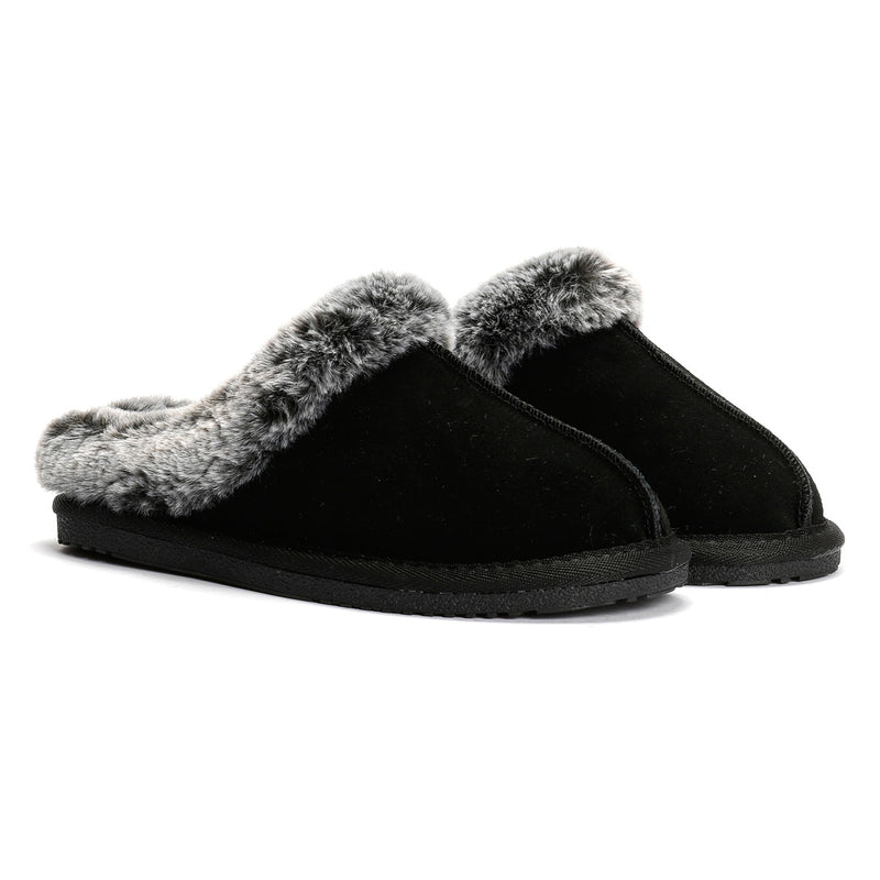 Hush Puppies Amara Suede Women's Black Slippers