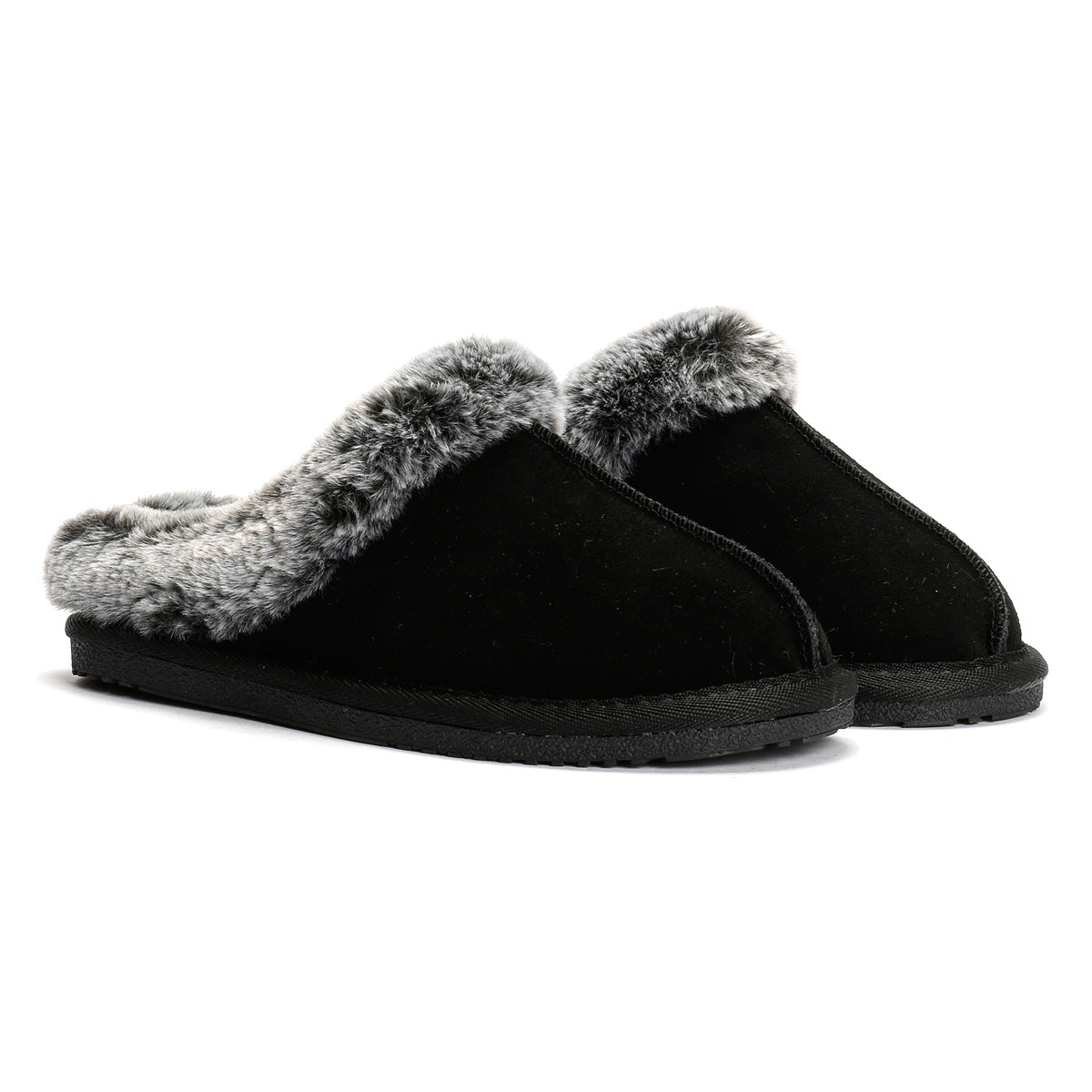 Hush Puppies Amara Suede Women's Black Slippers