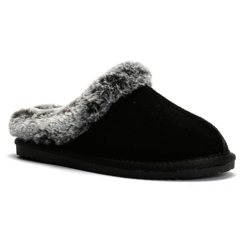 Hush Puppies Amara Suede Women's Black Slippers