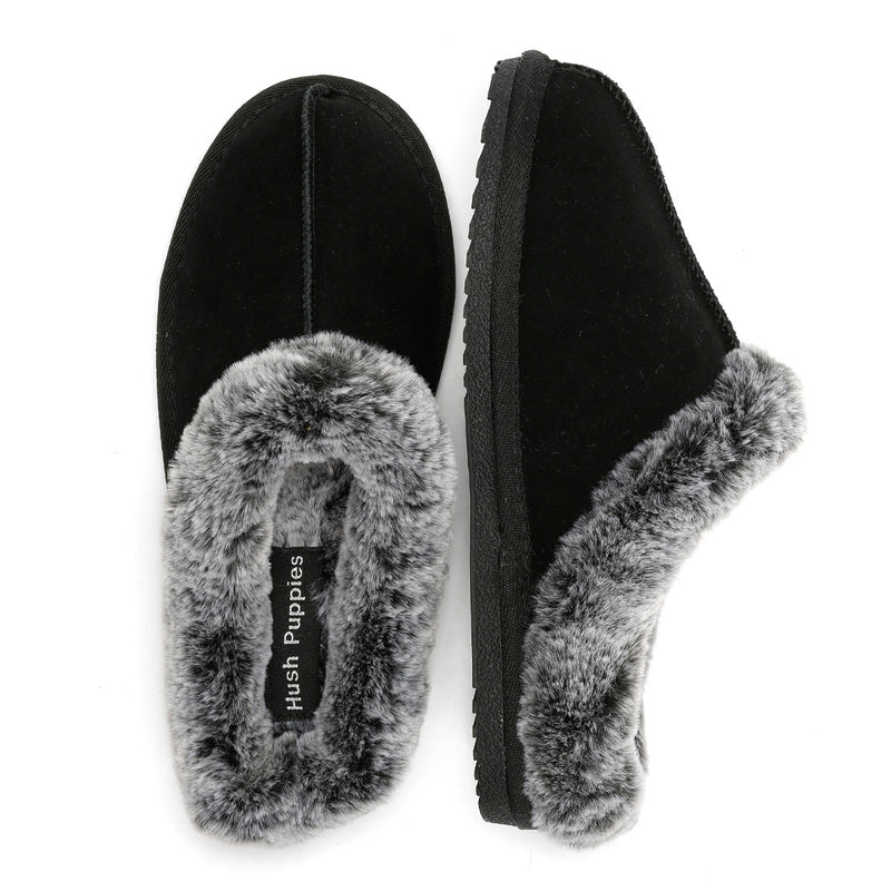 Hush Puppies Amara Suede Women's Black Slippers