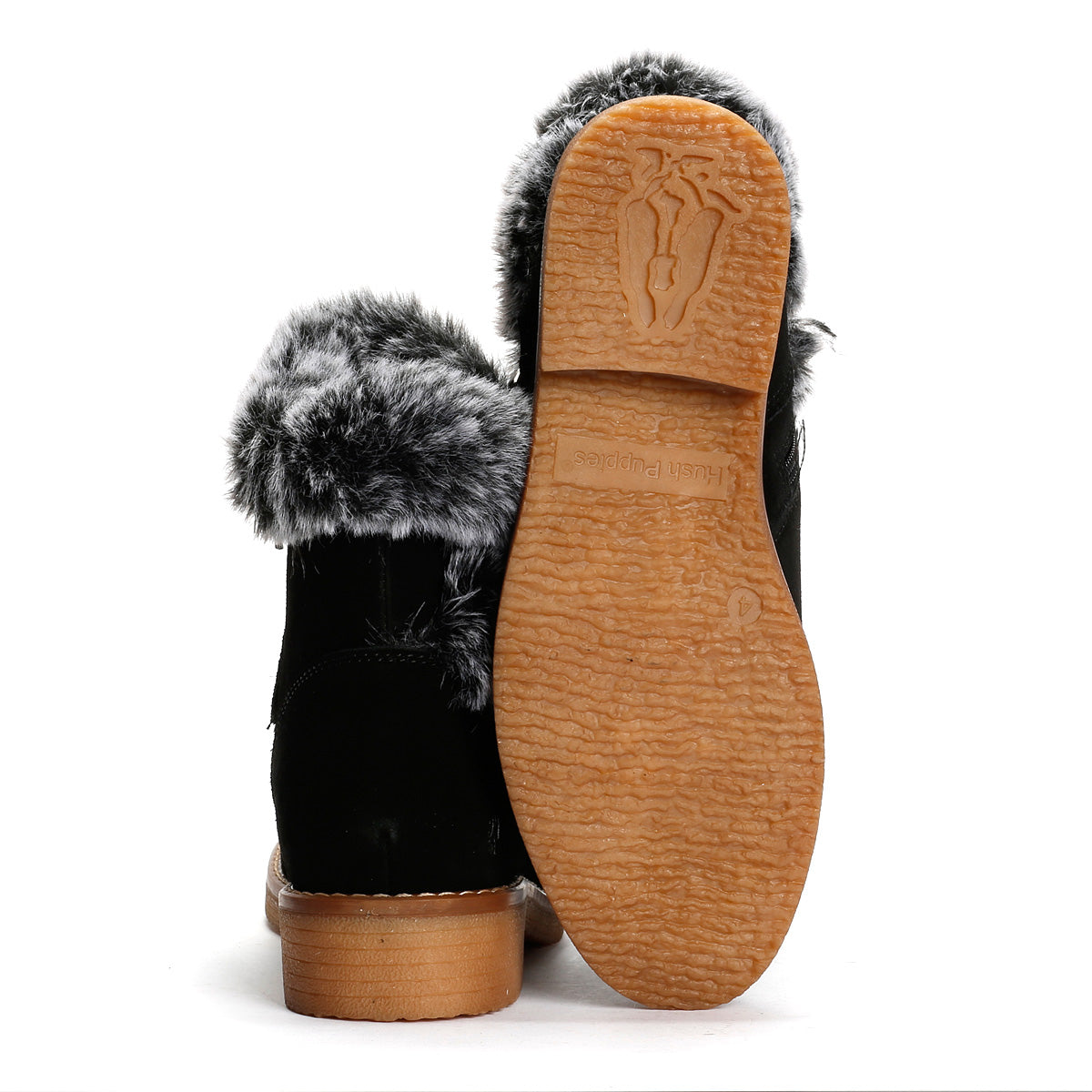 Hush Puppies Hannah Suede Women's Black Boots