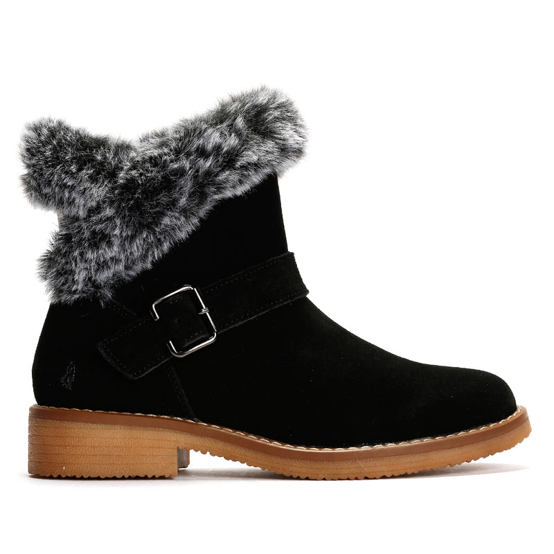 Hush Puppies Hannah Suede Women's Black Boots
