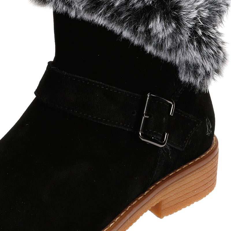 Hush Puppies Hannah Suede Women's Black Boots
