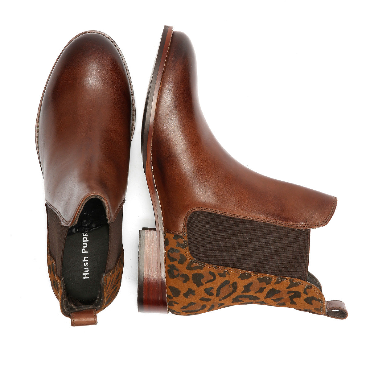 Hush Puppies Colette Suede Women's Leopard Boots