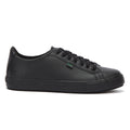Kickers Youth Black Leather Tovni Lacer Trainers