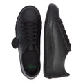 Kickers Youth Black Leather Tovni Lacer Trainers