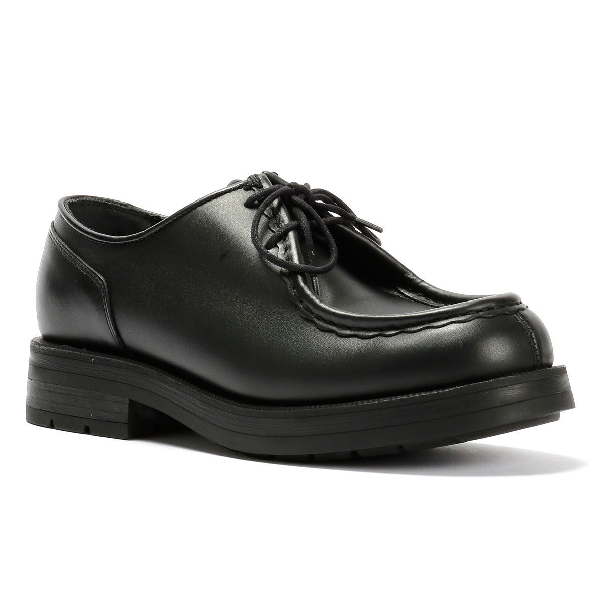 Kleman Tambour Leather Men's Noir Lace-Up Shoes