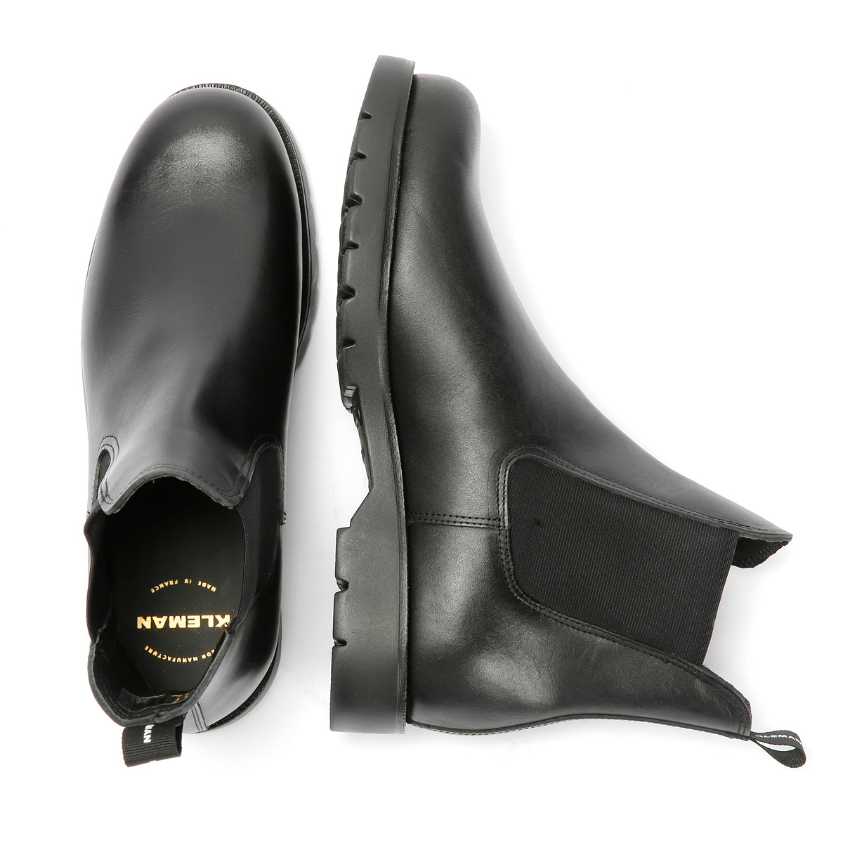 Kleman Tonnant Leather Men's Black Chelsea Boots