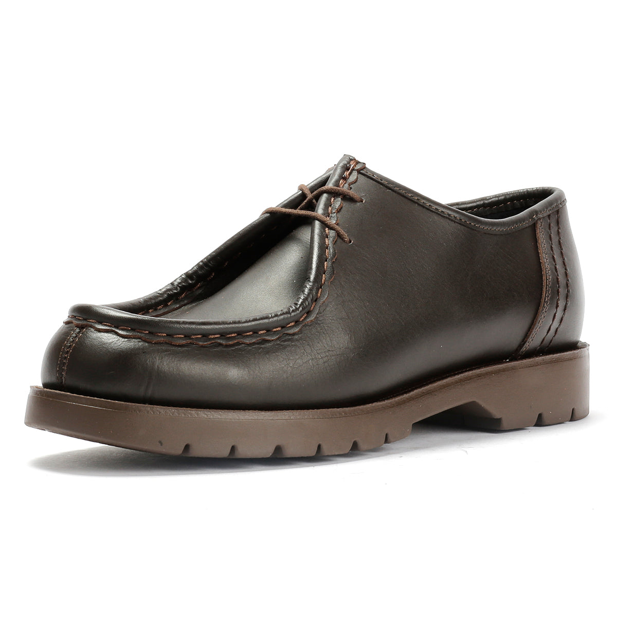 Kleman Padror Leather Men's Brown Lace-Up Shoes
