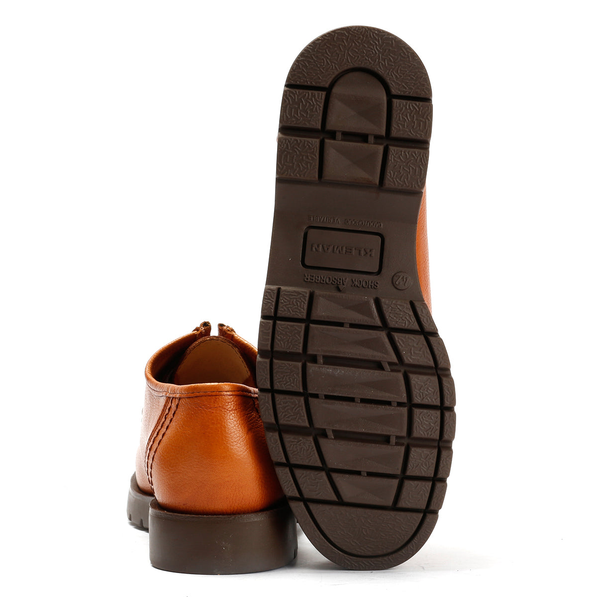 Kleman Padror G VGT Leather Men's Cognac Lace-Up Shoes
