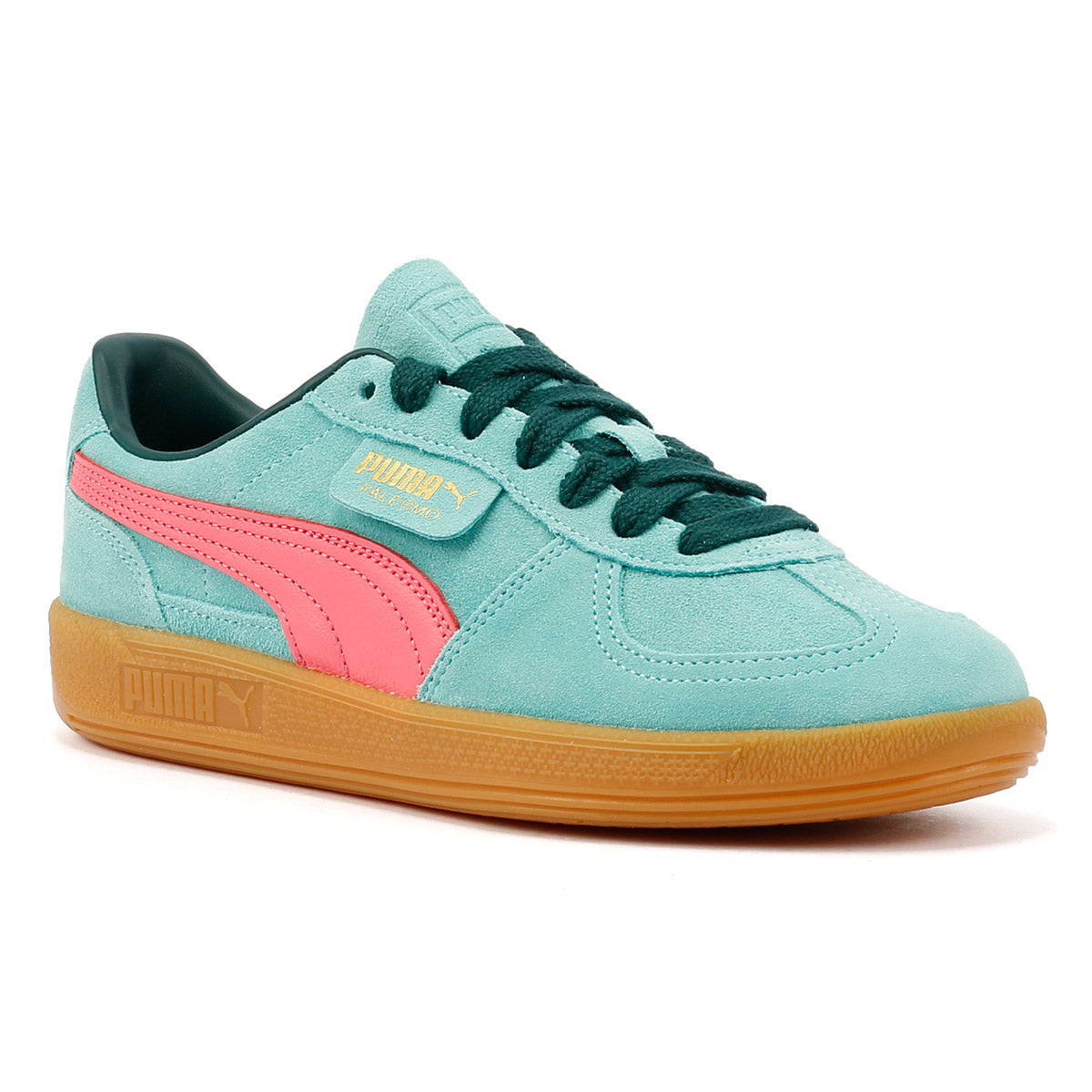 Puma Palermo Leather Aquatic/Dark Myrtle Trainers