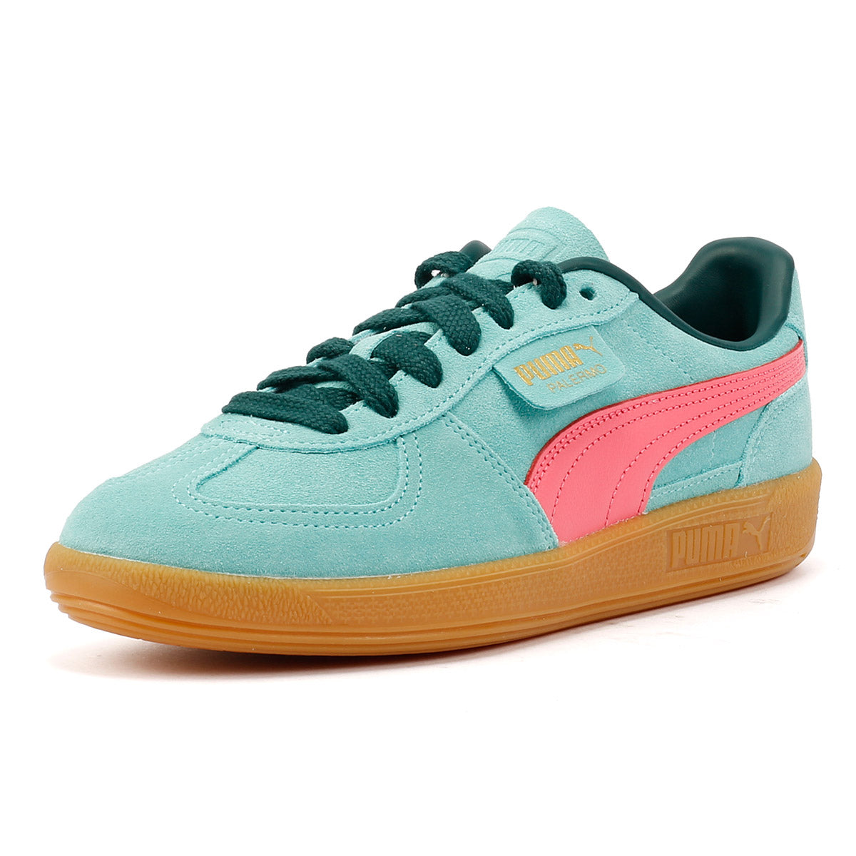 Puma Palermo Leather Aquatic/Dark Myrtle Trainers