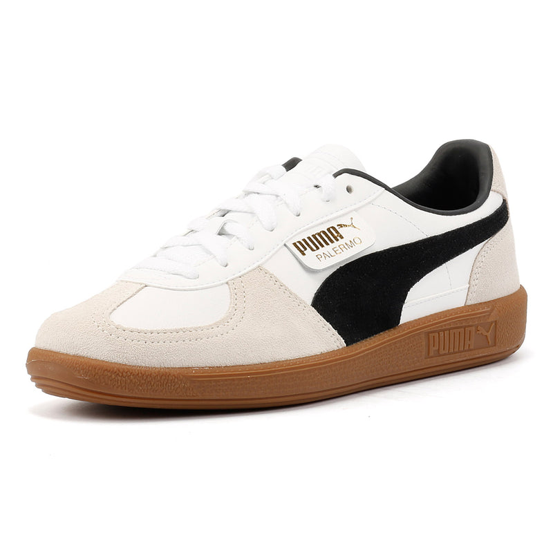 Puma Palermo Leather White/Black Trainers