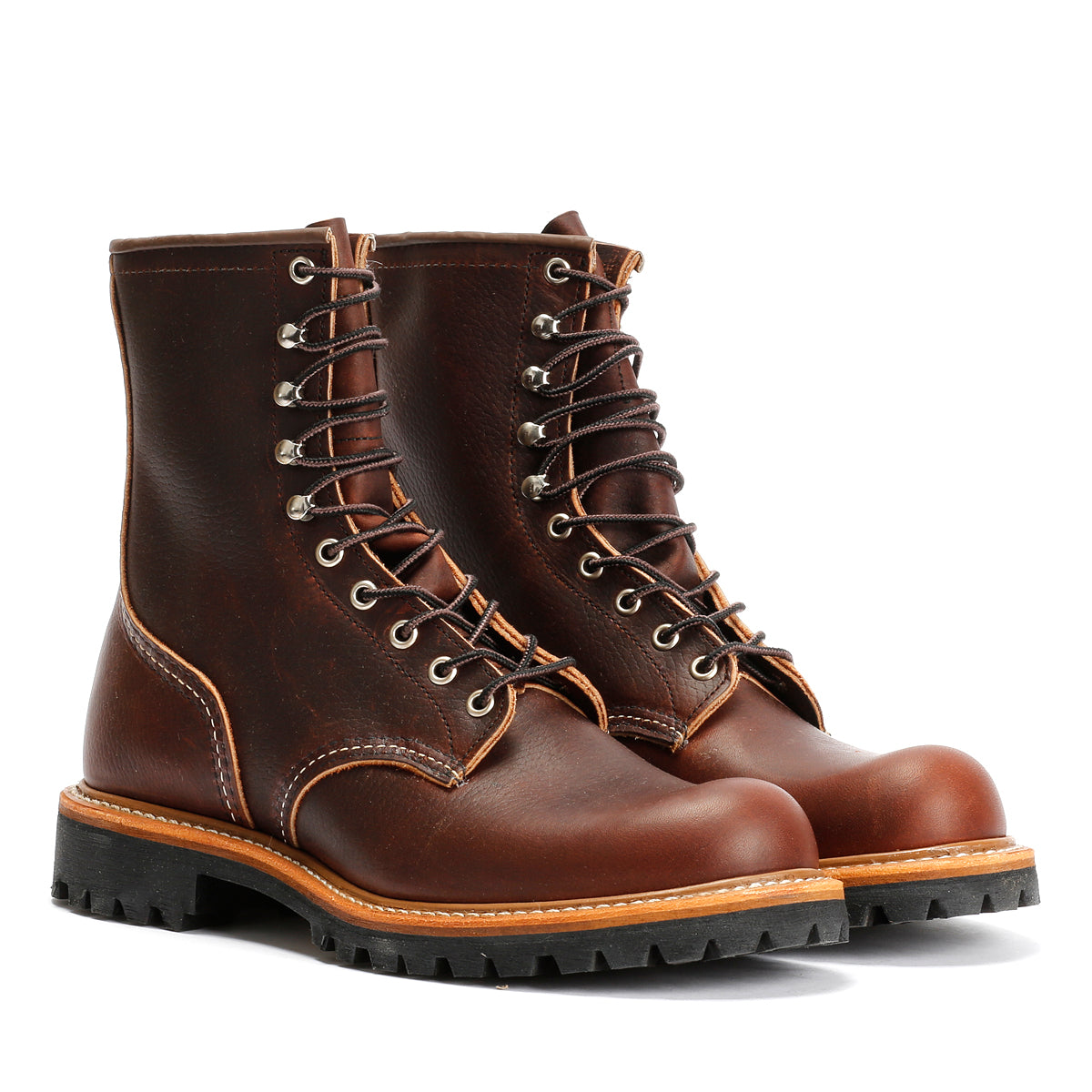 Red Wing 4585 8-Inch Logger Briar Oil Leather Men's Brown Boots