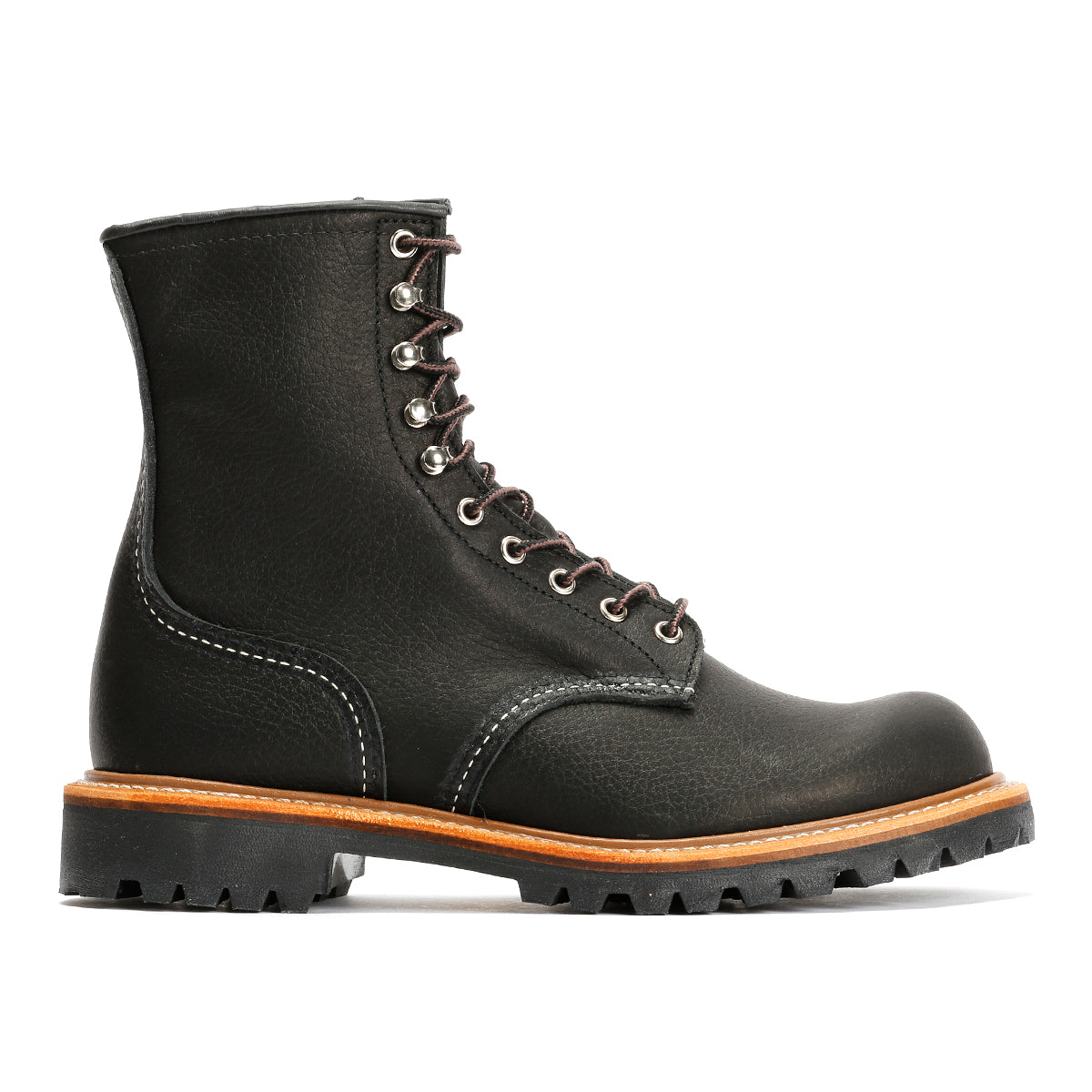 Red Wing 4501 8-Inch Logger Oil Leather Men's Black Boots