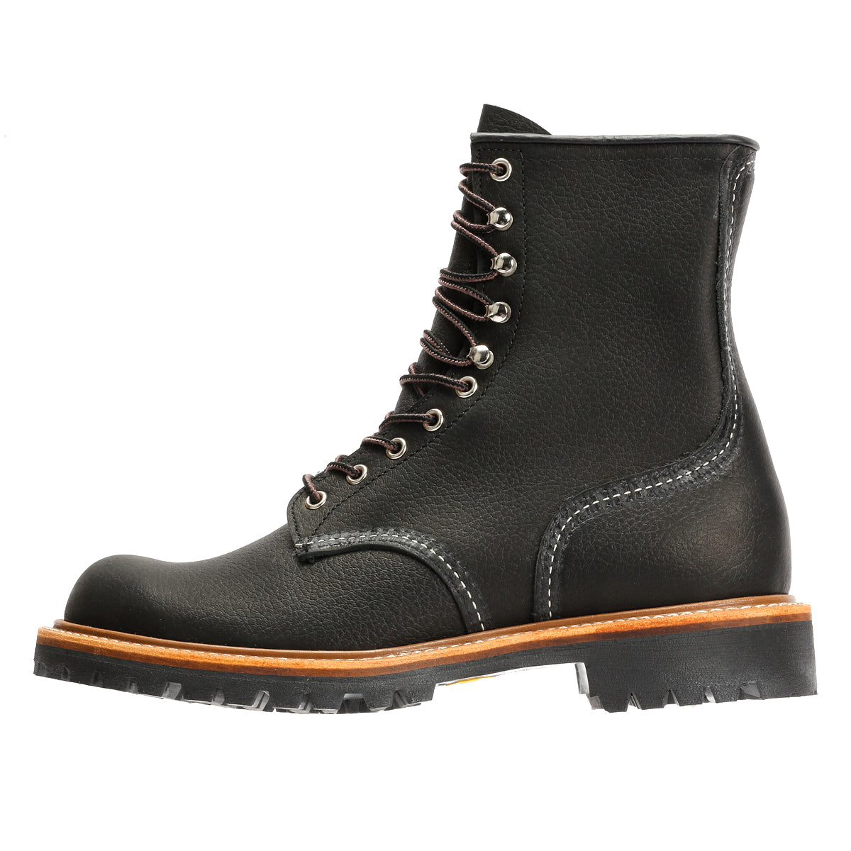Red Wing 4501 8-Inch Logger Oil Leather Men's Black Boots