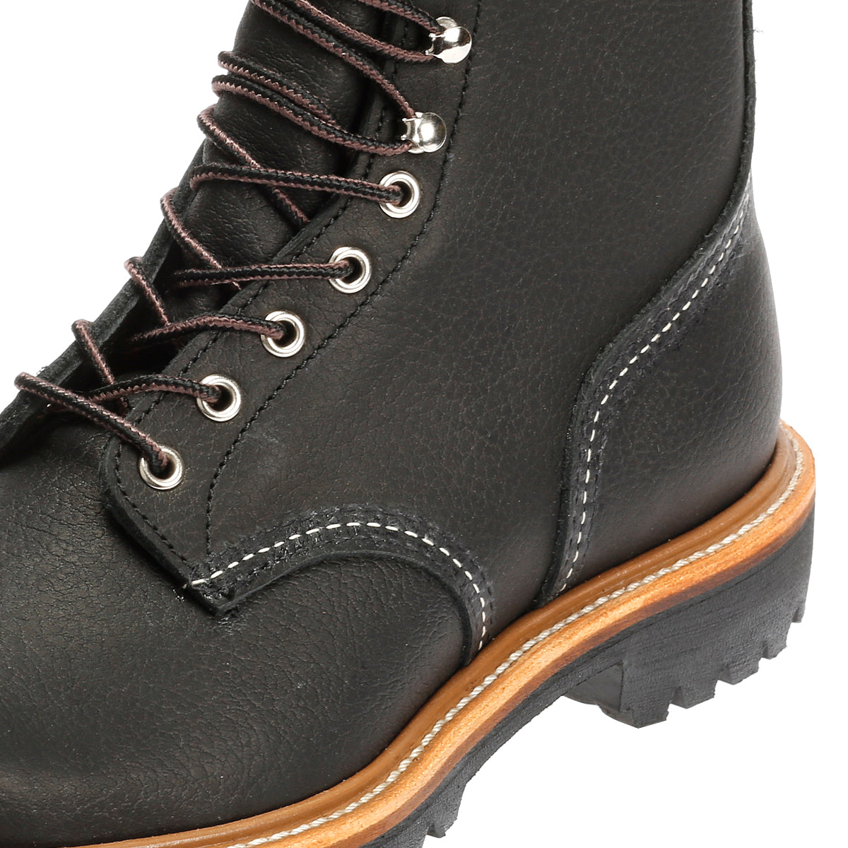 Red Wing 4501 8-Inch Logger Oil Leather Men's Black Boots