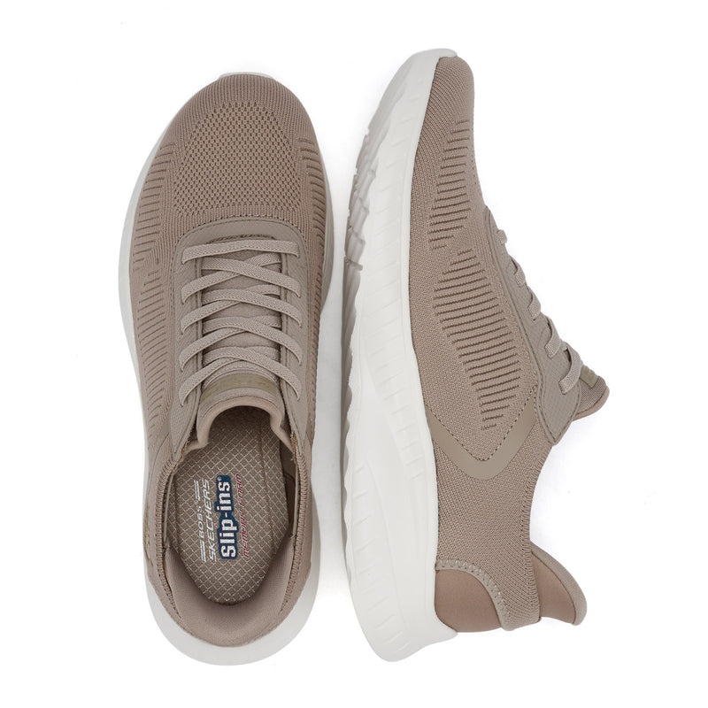 Skechers BOBS Squad Chaos Women's Taupe Trainers