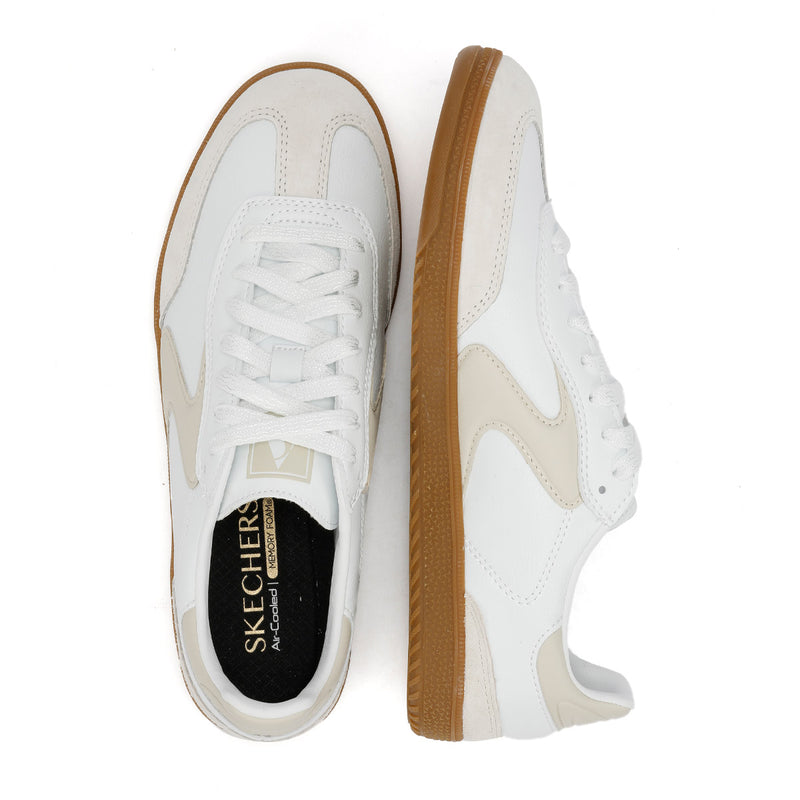 Skechers Hotshot Kickoff Leather Women's White/Natural Trainers