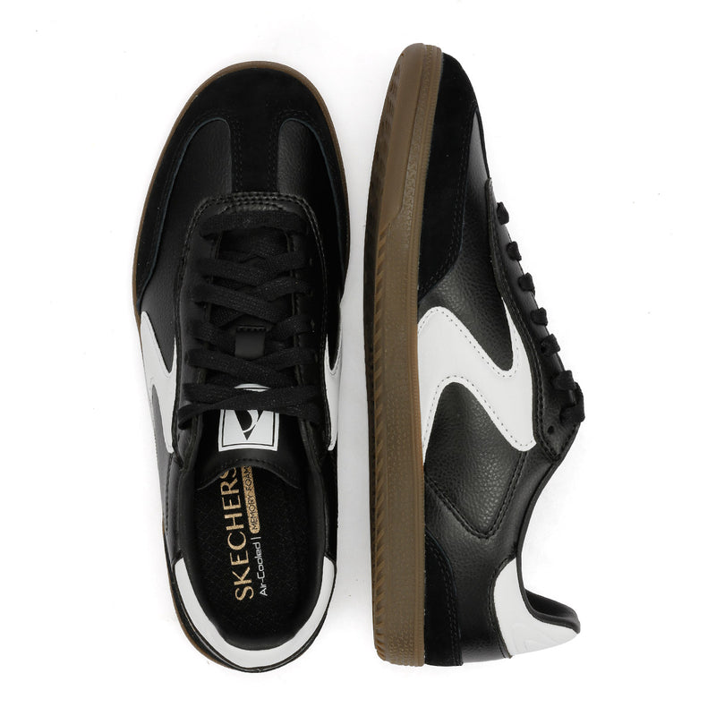 Skechers Hotshot Kickoff Leather Women's Black/White Trainers